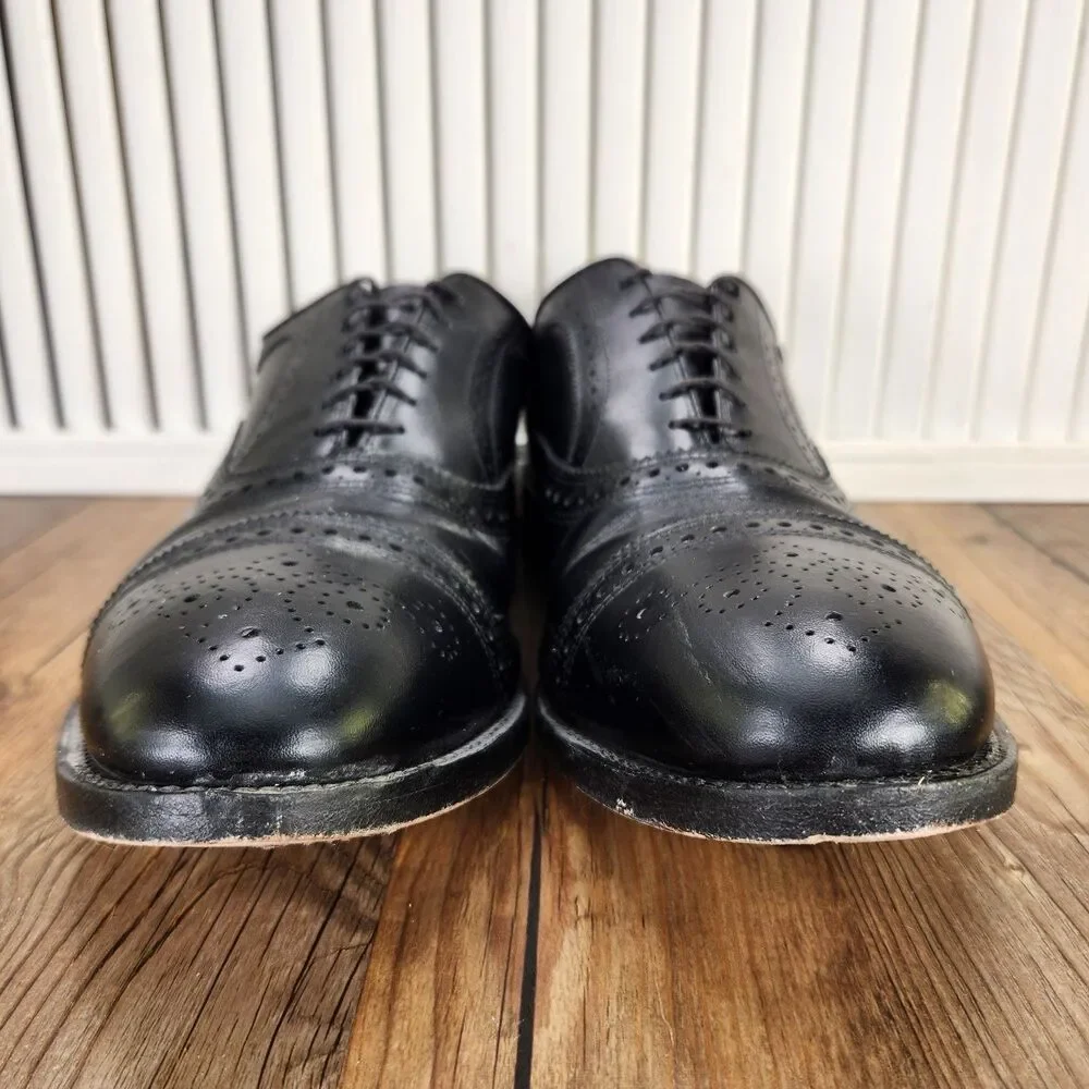Allen Edmonds Strand Mens Sz 12 D Back Leather Cap Toe Oxfords Shoes Made In USA